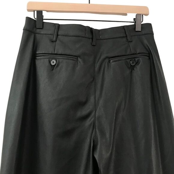 New! Pistola Kellin Faux Leather Straight Leg High WaisFleece Line Trouser Pants - Picture 5 of 14